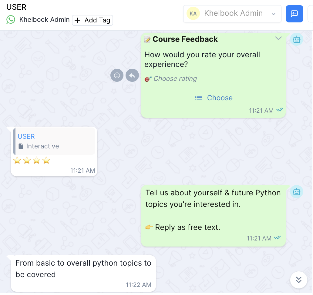 User feedback screenshot 4